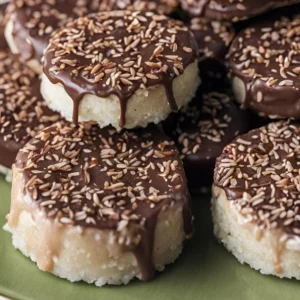 Rice Cakes Dipped in Chocolate