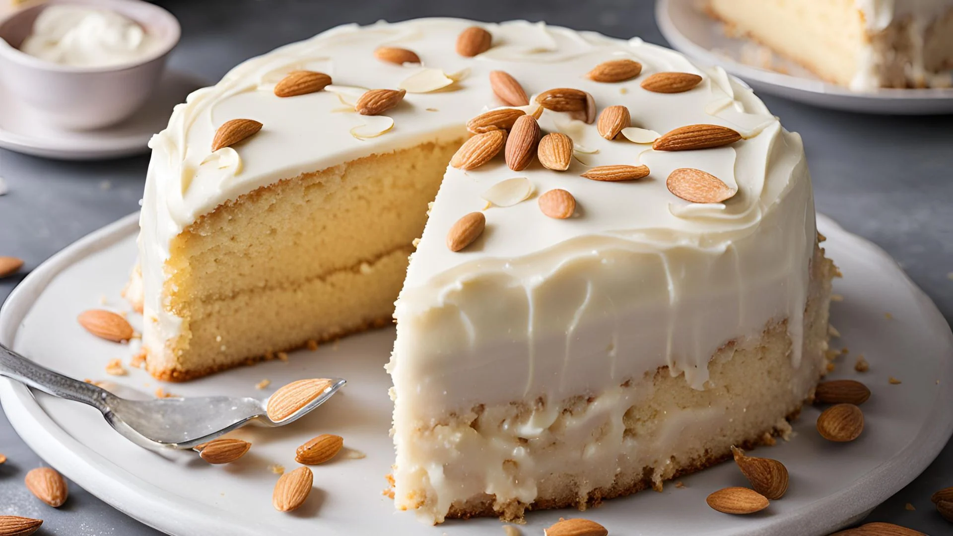 Almond Vanilla Cake Recipe