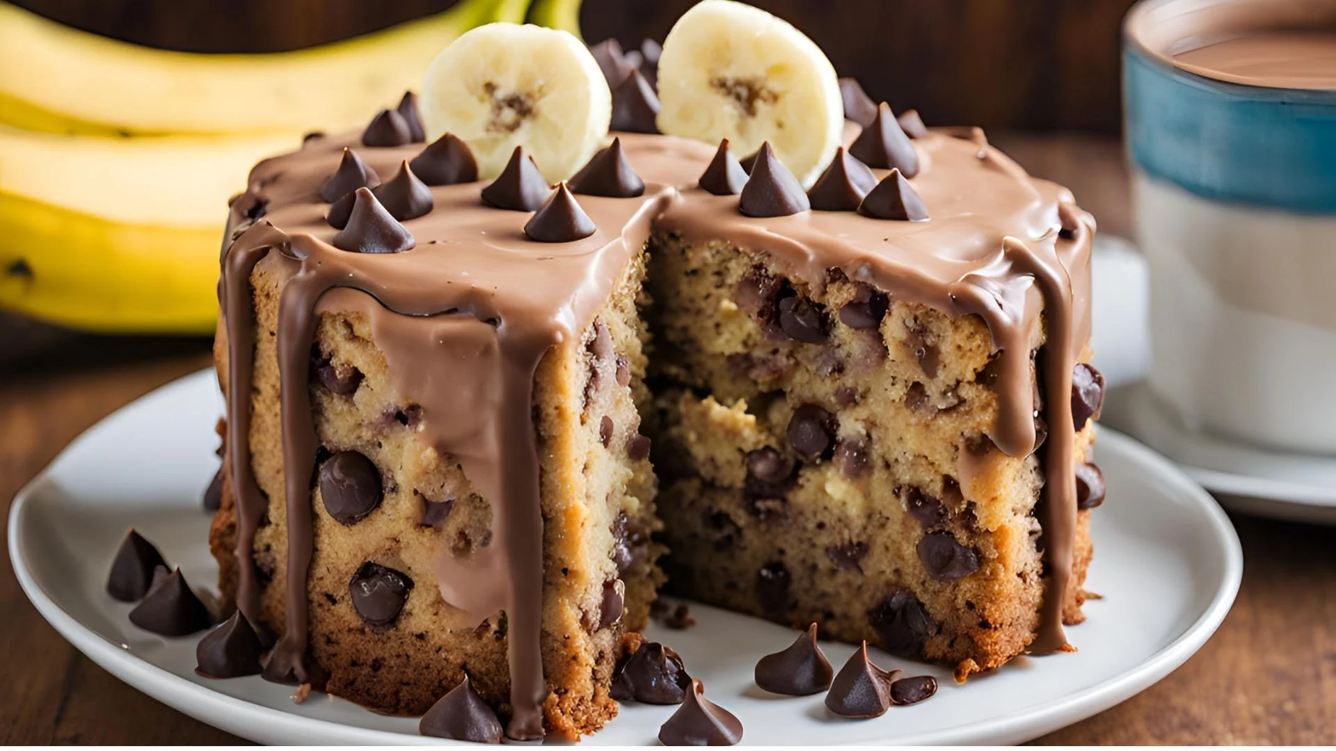 Banana Chocolate Chip Cake