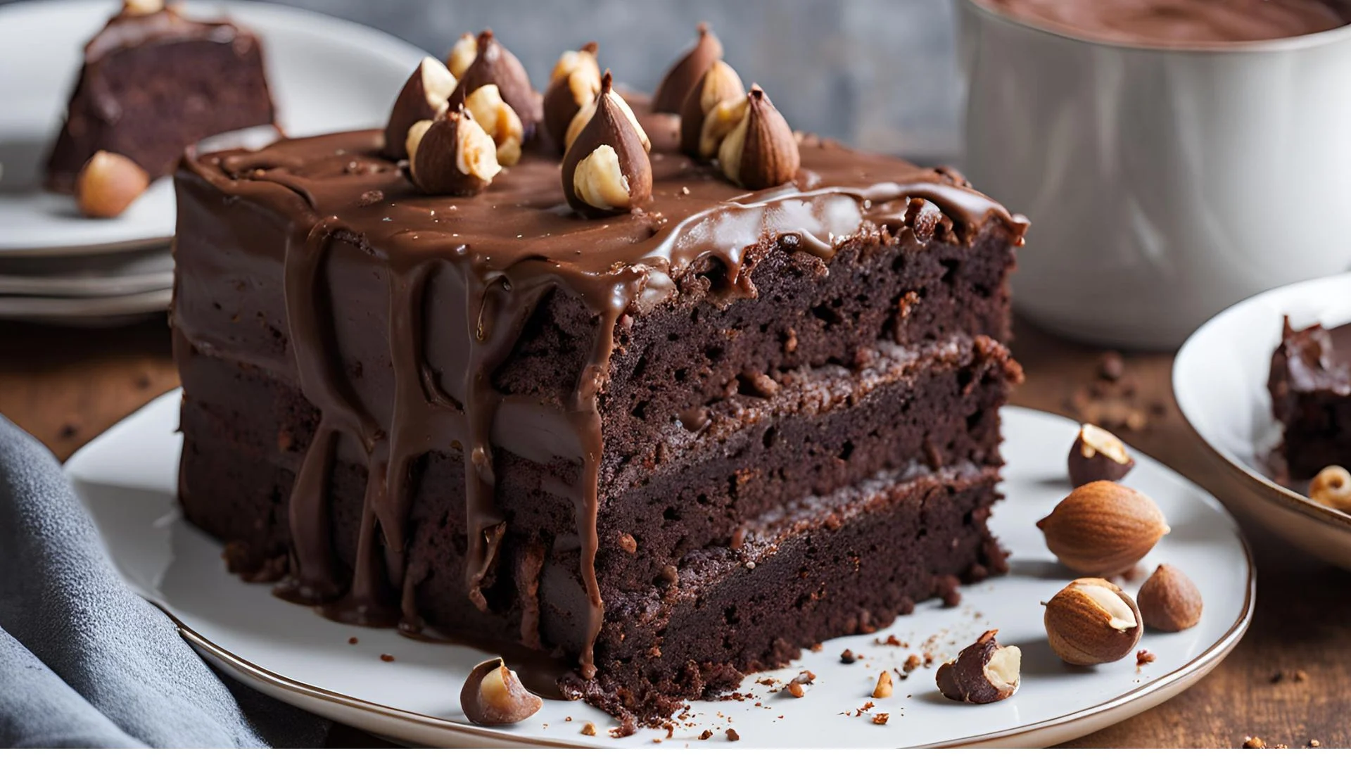 Chocolate Cake with Hazelnuts Recipe