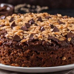 Oatmeal Cake with Chocolate