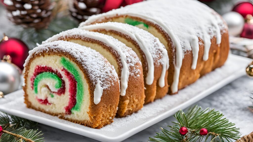 Christmas Vanilla Roll Cake