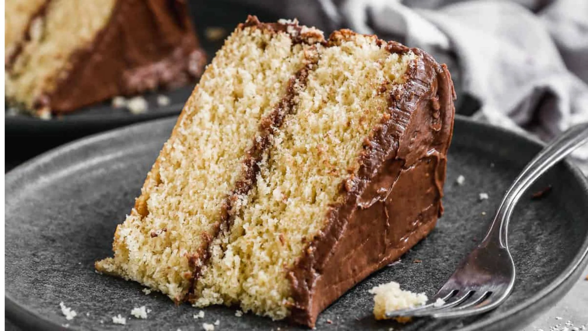 Vanilla Cake with Chocolate Frosting Recipe