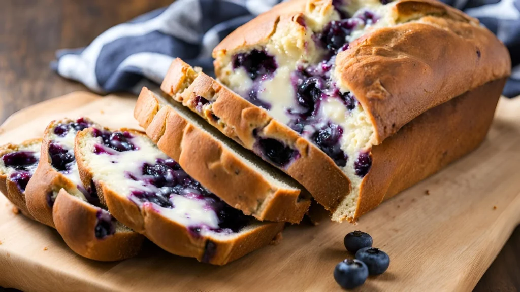 Blueberry Cream Cheese Sourdough Bread Recipe