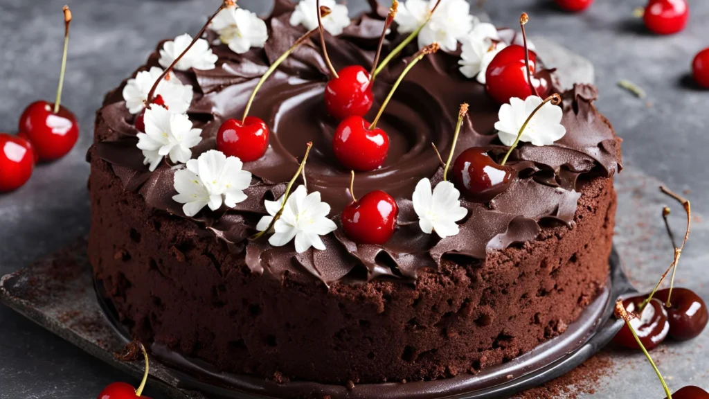 Chocolate And Cherry Cake