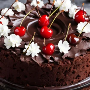 Chocolate And Cherry Cake