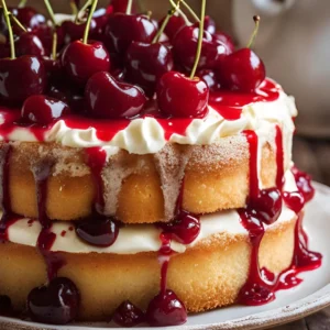 Vanilla And Cherry Cake