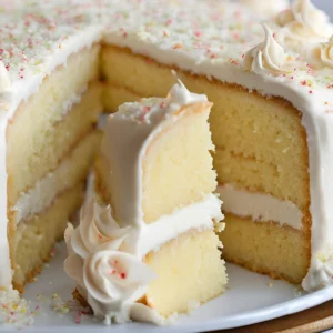 Vanilla Cake With Filling Recipe