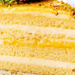 Vanilla Cake With Lemon Curd