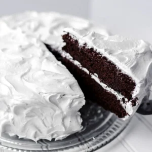 Chocolate Cake With White Icing