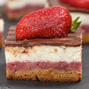 Chocolate Vanilla And Strawberry Cake