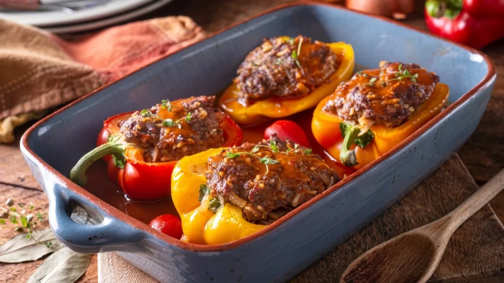 Stuffed Peppers Without Tomato Sauce