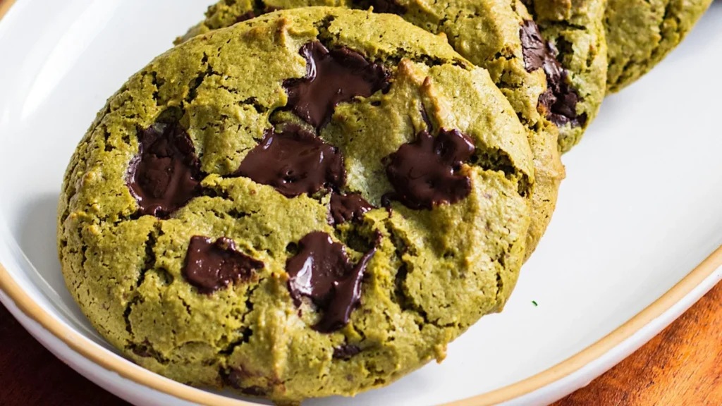 Matcha Chocolate Chip Cookies