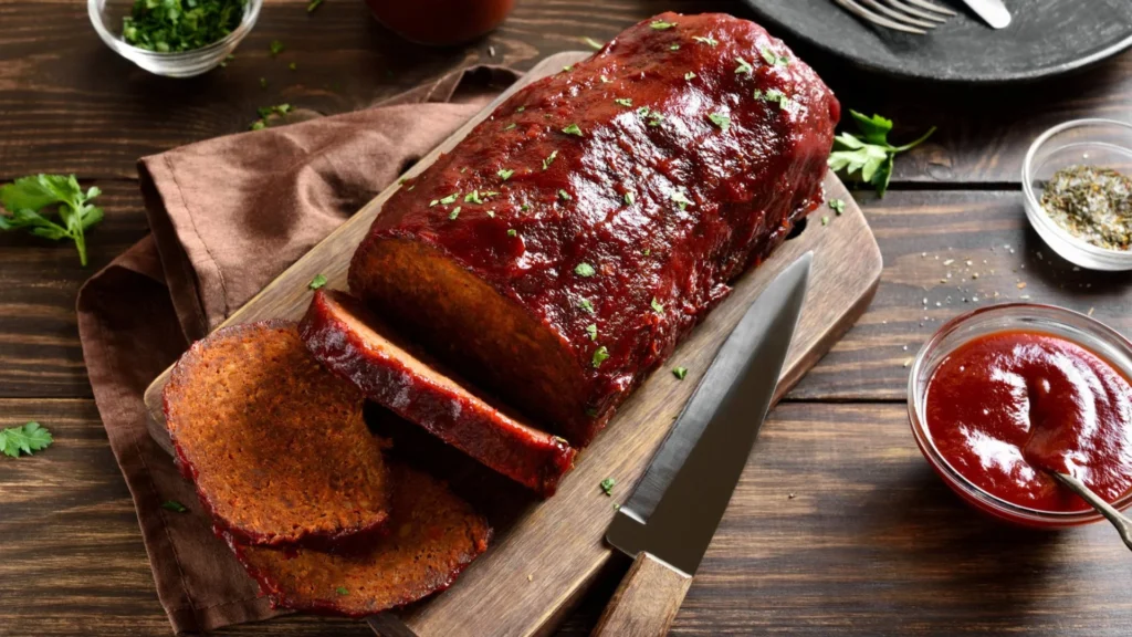 Meatloaf With BBQ Saucev