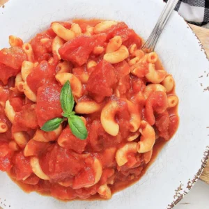 Macaroni Cheese With Tomato Sauce