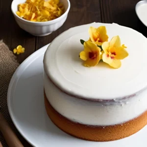 Naked Vanilla Cake