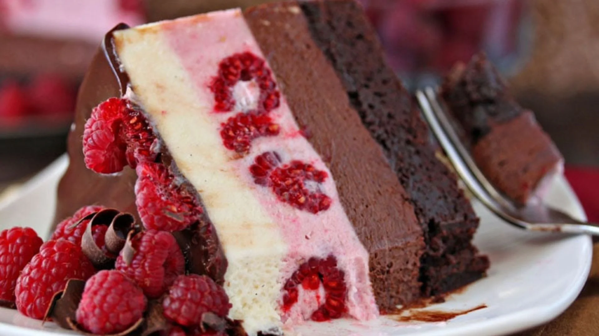 Chocolate Raspberry Mousse Cake